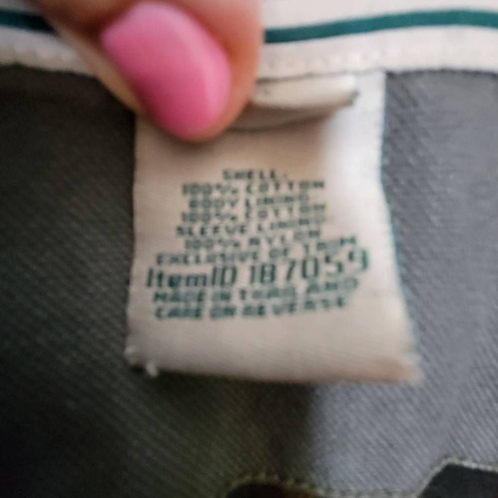 L.L. Bean Men's Original Field Coat, Cotton-Lined Green XL - Picture 3 of 6